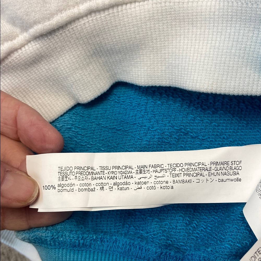 Zara Blue and White Graphic Sweatshirt - Picture 5 of 8